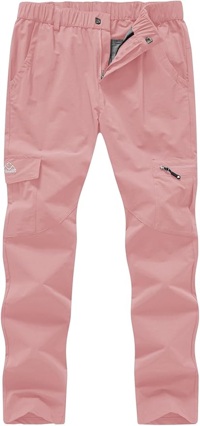 YSENTO Women's Hiking Pants Lightweight Stretch Quick Drying UPF 50 Camping Travel Work Cargo Pants 6 Pockets