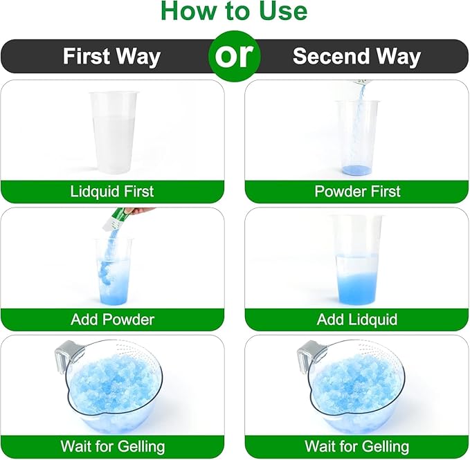 25 Portable Camping Toilet Bags Poo Gel Set, Biodegradable Compostable Thickened for 5 Gallon Bucket Toilet