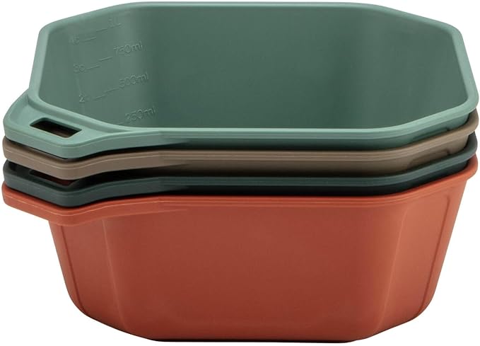 Gerber Gear ComplEAT Tableware Set - Polypropylene Camping Cookware - Portable Outdoor Tableware - 4 Plates, 4 Bowls & 1 Mixing Bowl