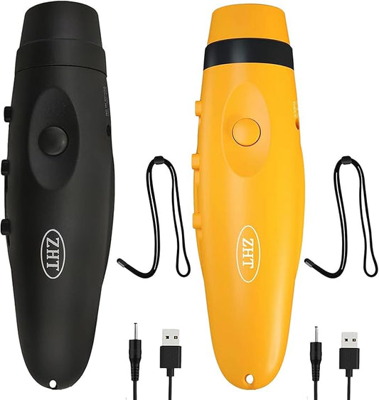 ZHT Electronic Whistles for Referees with USB Charging, 3 Tone High Volume Emergency Whistle for Referee Coaches Teacher, Outdoor Camping Hiking Boating Safety Whistles with Lanyard