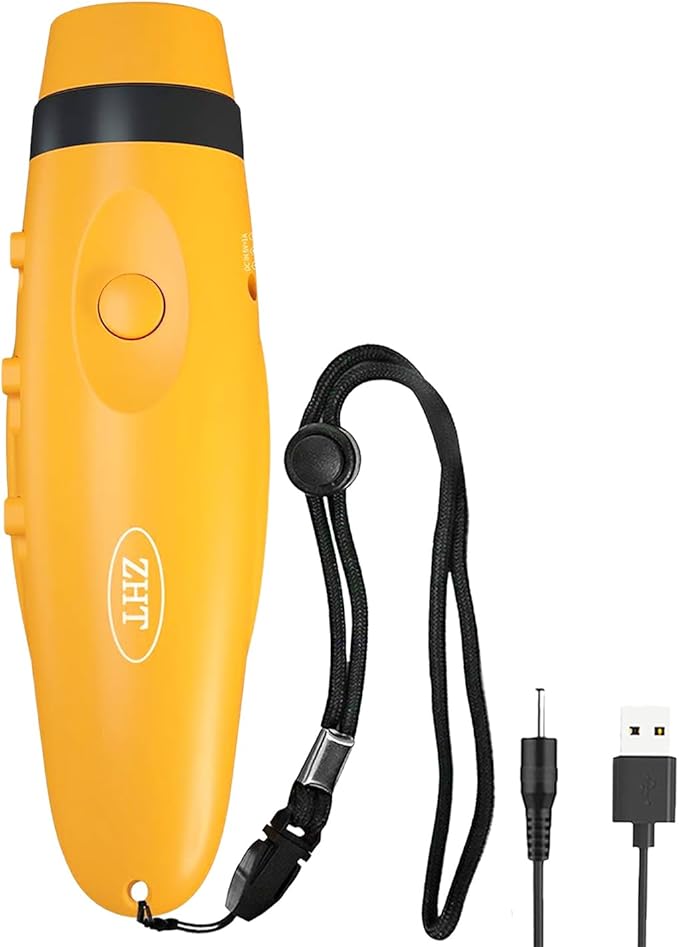 ZHT Electronic Whistles for Referees with USB Charging, 3 Tone High Volume Emergency Whistle for Referee Coaches Teacher, Outdoor Camping Hiking Boating Safety Whistles with Lanyard