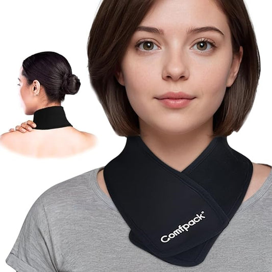 Neck Ice Pack Wrap, Cold Compress Ice Packs for Neck Pain Relief, Flexible Cold Pack for Injuries, Sore, Hot Weather, Hot Flashes, Tonsillectomy, Thyroidectomy Surgery