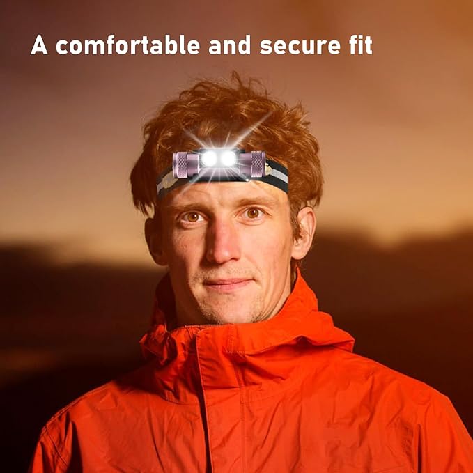 Headlamp, 1200 Lumens Light, USB C Rechargeaable Head Lamp for Adult, Stylish Gift for Female Engineers, Women Who Love The Outdoors,Gifts for Family,Friends