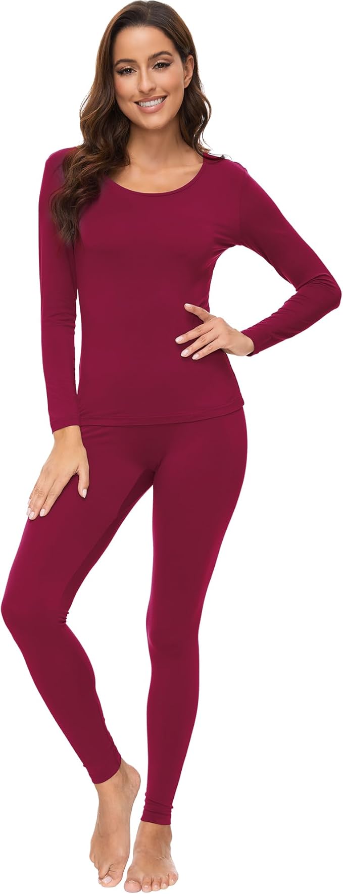 WiWi Soft Viscose from Bamboo Underwear for Women Thermal Long Johns Sets Super Warm Base Layer Top Pants Pajamas Set S-3X
