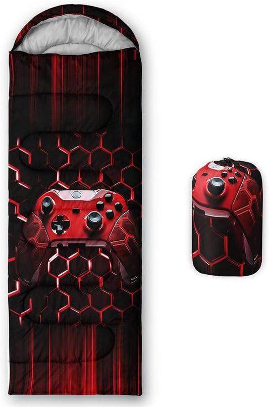 QOOMO Camping Sleeping Bags,3 Season Warm & Cool Weather,Lightweight,Waterproof Sleeping Bags for Adults & Kids,Traveling,and Outdoors,Camping Gear Equipment