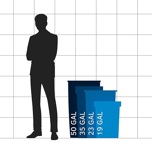 23 Gallon Green Square Commercial Trash Can