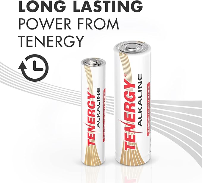 Tenergy Alkaline Batteries & Storage Case, 100xAAs 100xAAA Batteries and Battery Organizer Case