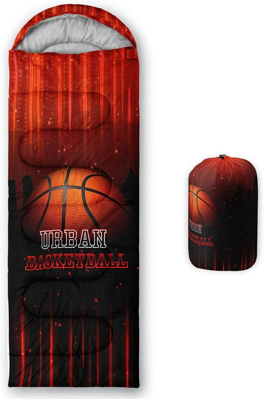 QOOMO Camping Sleeping Bags,3 Season Warm & Cool Weather,Lightweight,Waterproof Sleeping Bags for Adults & Kids,Traveling,and Outdoors,Camping Gear Equipment