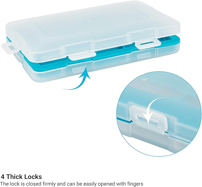 JJC CR123 CR123A Battery Case for 9x CR123 / CR123A / CR17345 / CR16340,Water-Resistant & Shockproof, CR123 CR123A Battery Storage,PP Shell Easy to Carry