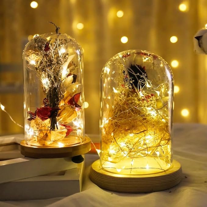 2 Pack USB Fairy Lights USB Powered String Lights Warm Yellow 5 Meters 50 lamp Beads Led Christmas Lights Fairy String Lights led Light String (Warm Yellow)