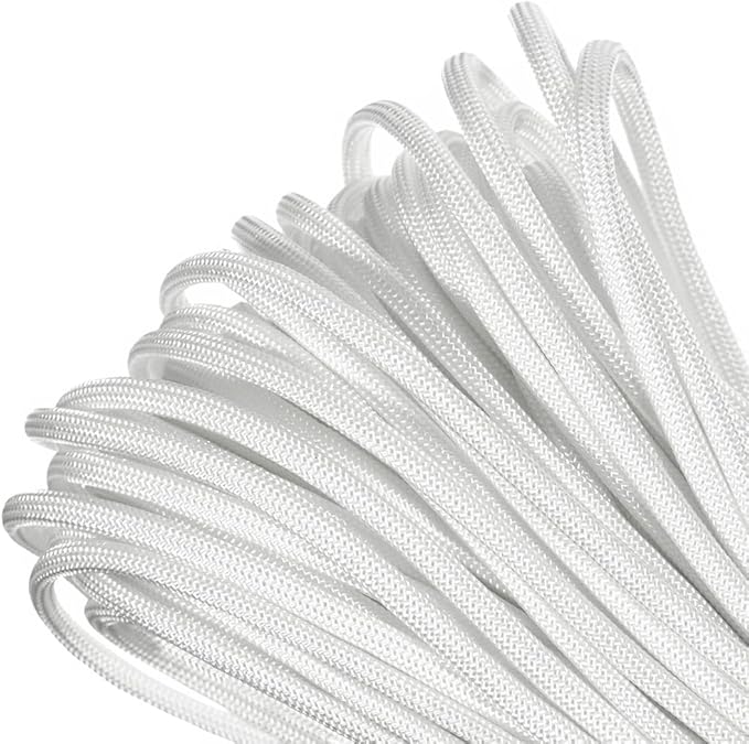 Paracord Planet Genuine Type III 550lb Paracord – Nylon Cord in Solid, Multi, and Reflective Colors – 25+ Colors and Length Options of 10', 25', 50', and 100'