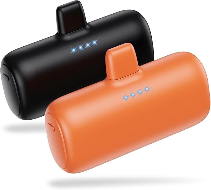 [2 Pack]Portable Charger for iPhone,5200mAh Mini Power Bank 20W PD Fast Charging Battery Pack,Portable Phone Charger Compatible With iPhone 14/14 Pro Max/13/13 Pro Max/12/12 Mini/11Pro/XS Max/XR/8/7/6