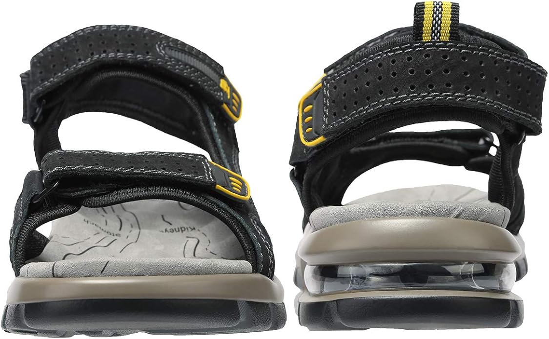 CAMEL CROWN Men's Leather Sandals for Hiking Walking Beach Treads Water Athletic Outdoor with Premium Air Cushion | Waterproof