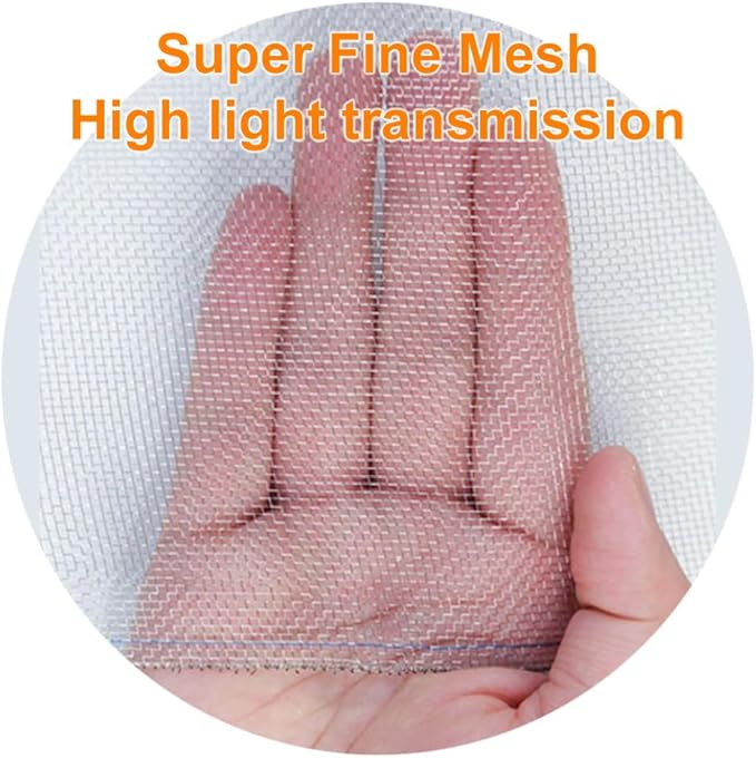 304 Stainless Steel Mesh Screen 47"X118"(120X300cm), 1.5mm Hole Metal Net Sheet, Non-Corrosive and Non-Rusting Net Screen for Window, Door 1 Roll, Easy to Cut and Install (22 Mesh)