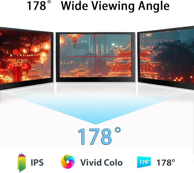5inch WSVGA 1024 * 600 High Pixel Display 100% SRGB Without Touch Panel HDMI-Compatible Module for Raspberry pi 3/3B/3B+/4/4B Orange pi Banana pi MINI PC