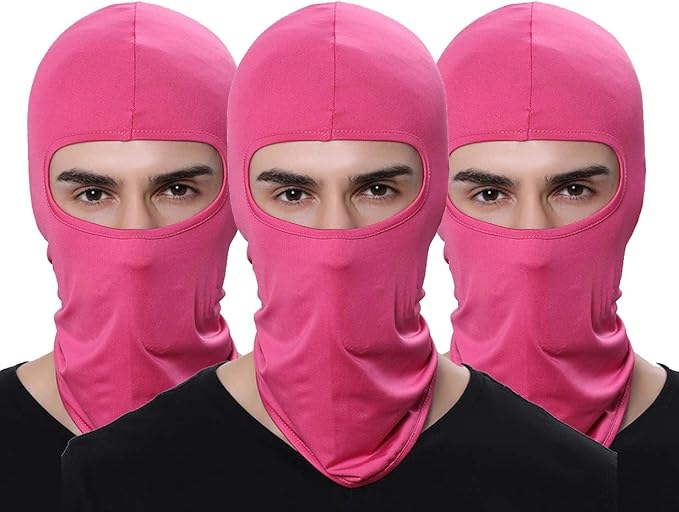 Pack of 3 Ski Mask Bandana Face Hat for Outdoor Airsoft Motorcycle Hood Helmet Balaclavas Headwear