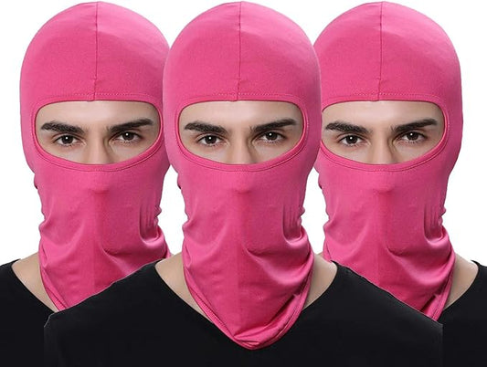Pack of 3 Ski Mask Bandana Face Hat for Outdoor Airsoft Motorcycle Hood Helmet Balaclavas Headwear