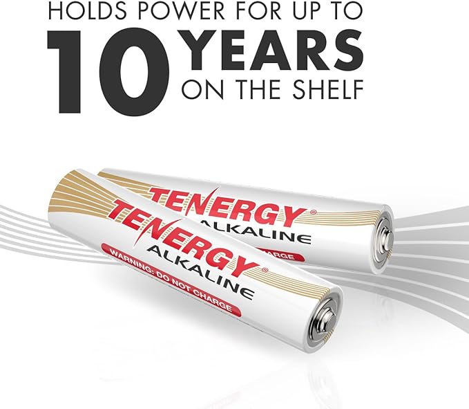 Tenergy Alkaline Batteries & Storage Case, 48xAAs, 48xAAAs, 8xC Size, 8xD Size, 8 Pack 9V Size Batteries, and Battery Organizer Case