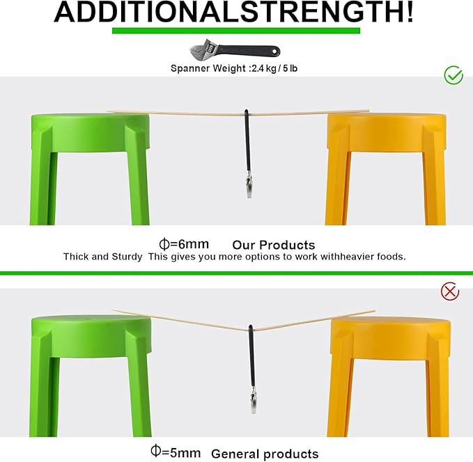 120 PCS Bamboo Marshmallow Roasting Sticks, SMores Skewers, Extra Long 25 Inch Heavy Duty 6mm Thick Wooden SMores Sticks for Open Fire Pits Roaster Barbecue Hot Dog Camping Kebab Sausage Plant Support