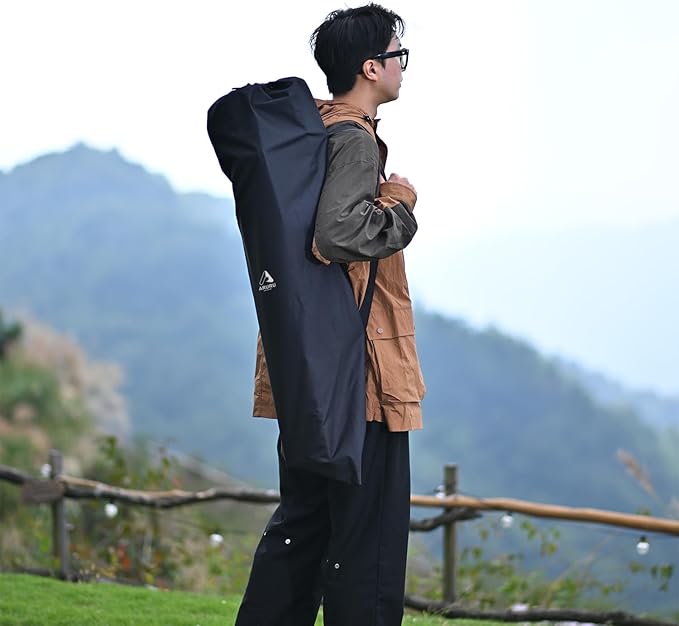 Reclining Camping Chair, Heavy Duty Folding Chairs with 4-Stage Adjustable High Back for Adults, Compact Foldable Outdoor Patio Reclining Chair with Storage Bag （Green）