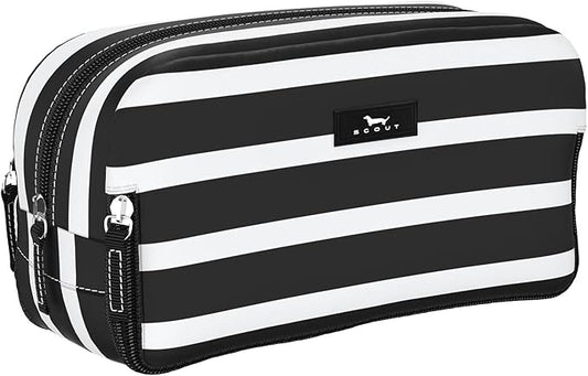 SCOUT 3-Way Toiletry Bag - Travel Makeup Pouch for Women with Three Zipper Compartments - Stands Upright, Wipes Clean