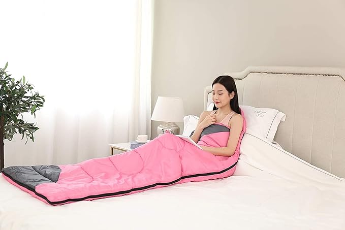 tuphen- Sleeping Bags for Adults Kids Boys Girls Backpacking Hiking Camping Microfiber Liner, Cold Warm Weather 4 Seasons Indoor Outdoor Use, Lightweight & Waterproof