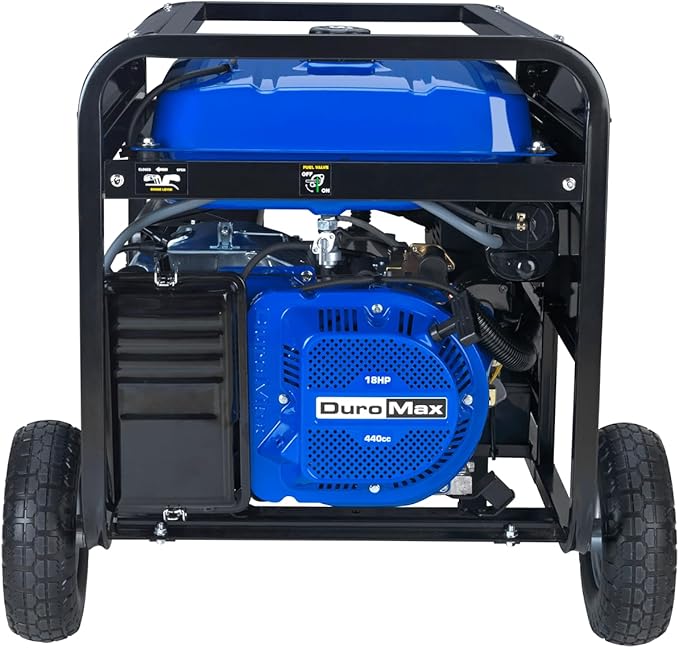 DuroMax XP10000E 10,000-Watt Gas Powered Portable Generator - Electric Start, Whole Home Backup Power, Transfer Switch Ready, RV & Emergency Ready