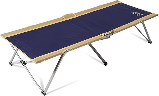 BYER OF MAINE Easy Cot - Extra Large Folding Cot - Heavy Duty for Indoor and Outdoor Use - Bed for Adults - 78”L X 31”W X 18”H - 330 lb Capacity