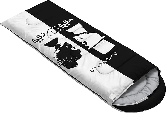 AILONEN Pink Lovely Rabbit Sleeping Bag for Girls Kids Adults,Warm and Cool Weather,Lightweight,Waterproof Backpacking,Cartoon Flowers Printed Bunny Sleeping Bag for Camping