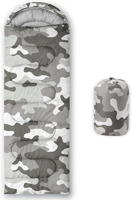 Sleeping Bags for Adults and Kids Backpacking Camping Sleeping Bags for Girls and Boys Lightweight Waterproof Cold/Warm Sleeping Bag for All Season