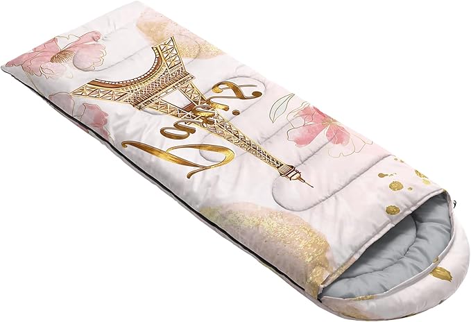 QOOMO Camping Sleeping Bags,3 Season Warm & Cool Weather,Lightweight,Waterproof Sleeping Bags for Adults & Kids,Traveling,and Outdoors,Camping Gear Equipment