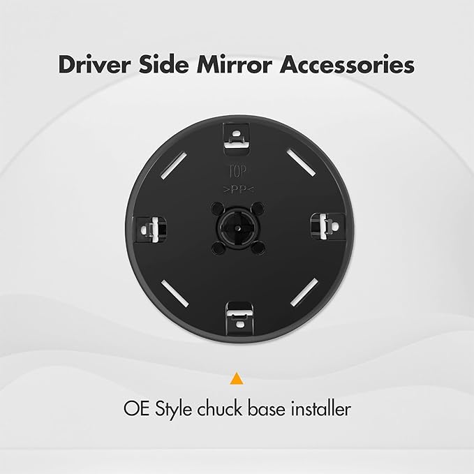 Driver Side Mirror Replacement for 2014-2017 Chevy Silverado 1500 2500HD 3500HD, 2015 2016 2017 GMC Sierra 1500 2500 HD 3500 HD - Mirror Glass with Turn Signal and Spotter Glass, GM1324146