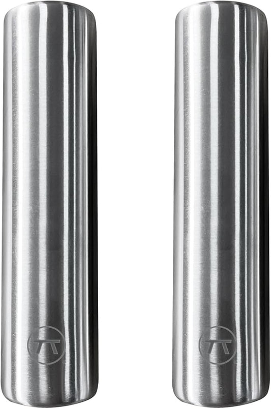 Outset Stainless Steel Cylinder Ice Packs, Set of 2 Reusable Travel Coolers, 6.3" x 1.6”