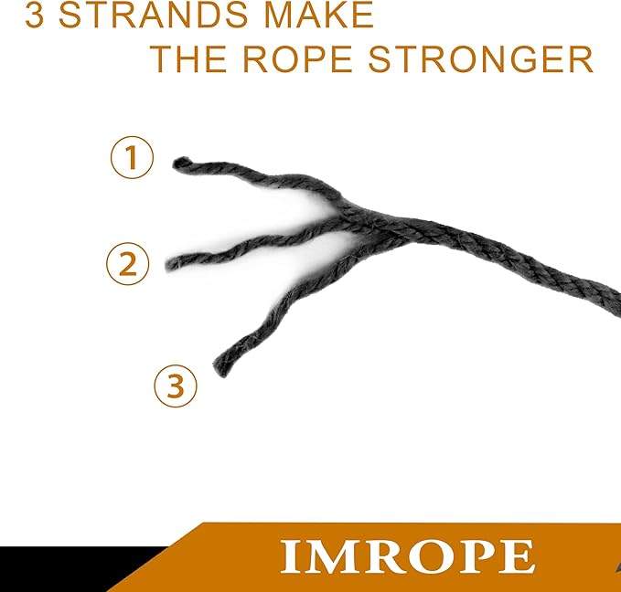 4mm x 300 Feet Black Jute Rope, Twine for Gardening Tomato Climbing Plant Tie Floristry Crafts Gift Wrapping Packing Decor