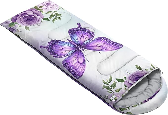 HOSIMA Dear Hunting Pattern Cold Weather Sleeping Bags for Adults,Black Light Weight Sleeping Bags for Kids Adults,WaterProof Sleeping Bags for Outdoors Hiking.