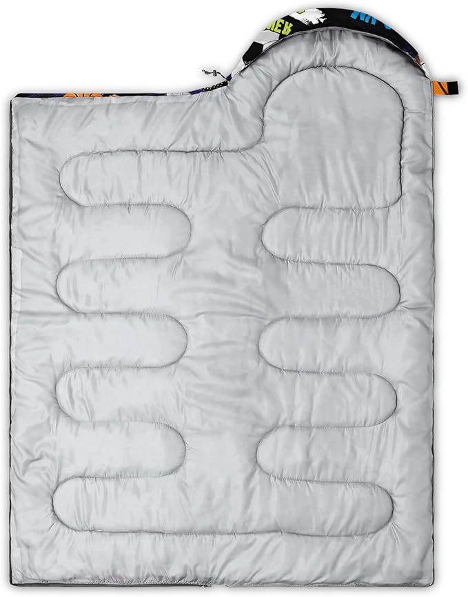 QOOMO Camping Sleeping Bags,3 Season Warm & Cool Weather,Lightweight,Waterproof Sleeping Bags for Adults & Kids,Traveling,and Outdoors,Camping Gear Equipment