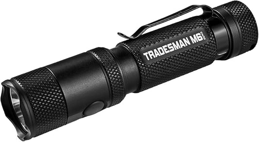 Powertac M6 G3 Tradesman Flashlight – 2030 Lumens, 330m Long Throw, Magnetic Tail, Rechargeable Compact EDC LED Light for Camping, Hiking, and Outdoor Use