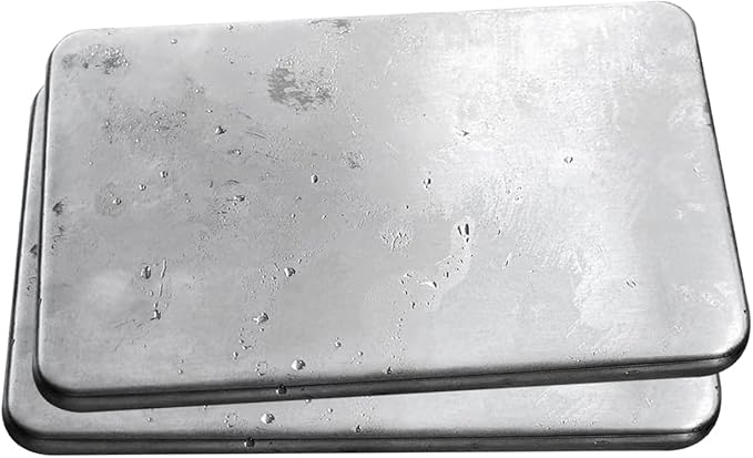 Outset Stainless Steel Ice Packs, Set of 2 Travel Ice Packs, 7” x 4.75” x 0.5”