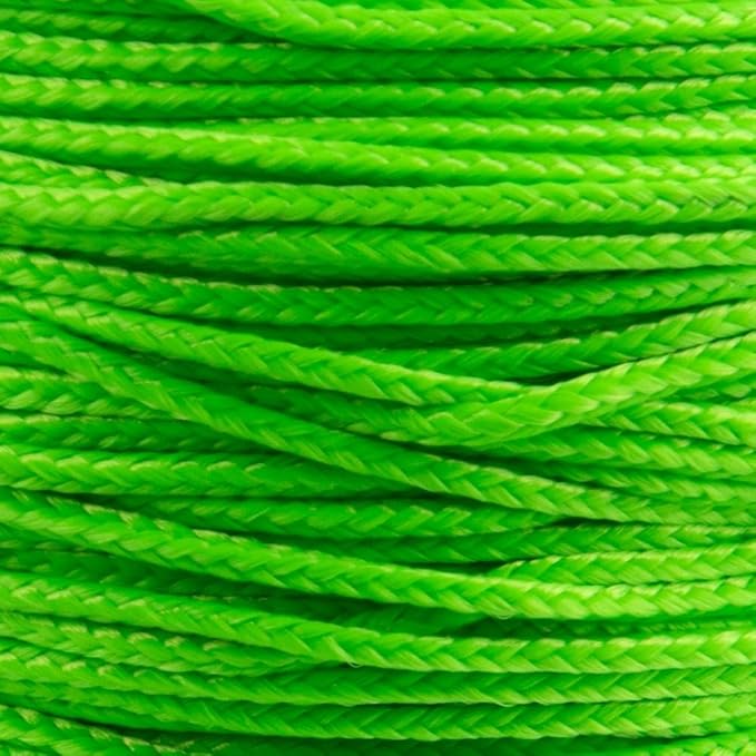 Paracord Planet Micro Paracord – Thin Braided Cord for Crafting, Fishing, and DIY Projects in 125 ft Spools – Cosmic Green