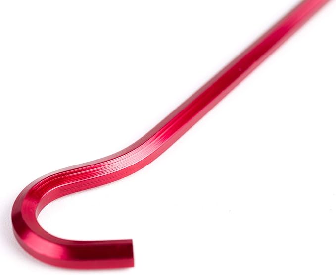 Tent Pegs - Aluminium Tent Stakes Pegs with Hook - 7’’ Hexagon Rod Stakes Nail Spike Garden Stakes Camping Pegs for Pitching Camping Tent, Canopies