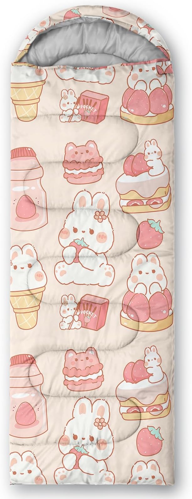 QOOMO Camping Sleeping Bags,3 Season Warm & Cool Weather,Lightweight,Waterproof Sleeping Bags for Adults & Kids,Traveling,and Outdoors,Camping Gear Equipment