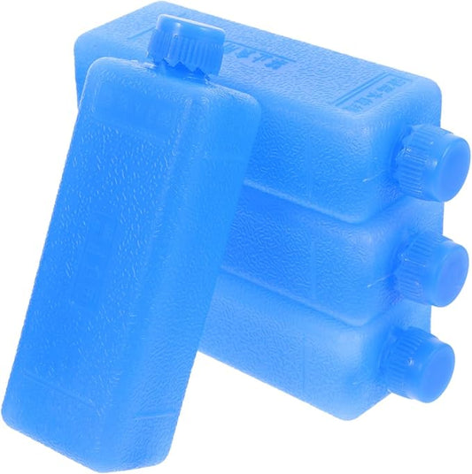 YARNOW 4pcs Ice Packs for Air Conditioner - Reusable Freezer Blocks, Easy to Use, Blue, 1.6 x 1.2 x 4.5 Inch