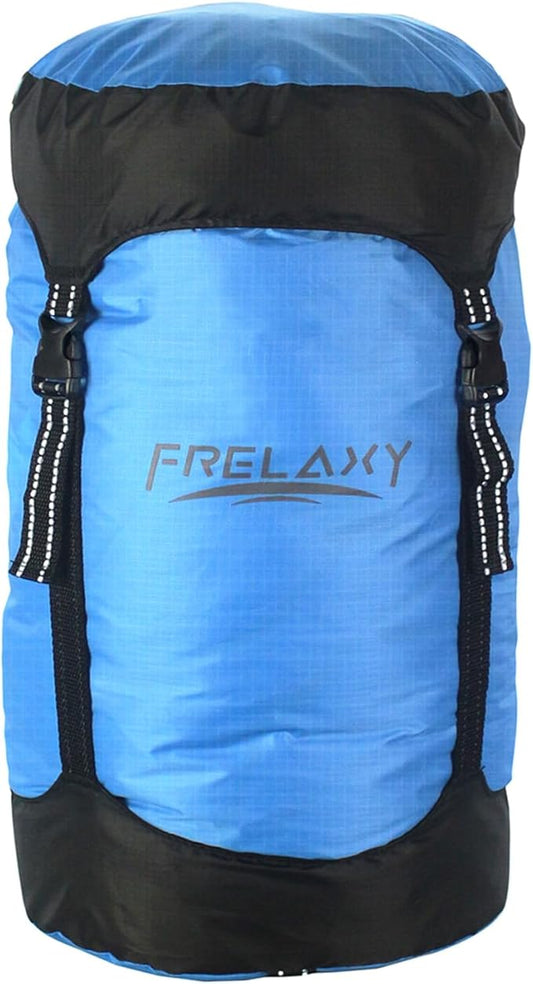 Frelaxy Compression Sack, 40% More Storage! 11L/18L/30L/45L/52L Compression Stuff Sack, Water-Resistant & Ultralight Sleeping Bag Stuff Sack - Space Saving Gear for Camping, Hiking