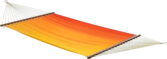 Fab Habitat Ombre Recycled Polyester Hammock - Big Sur - Sunset - Indoor/Outdoor, Quick Dry, 2 Person 460 lbs Capacity - Patio, Poolside, Backyard, Garden, Beach, Balcony - 12-14 ft Adjustable