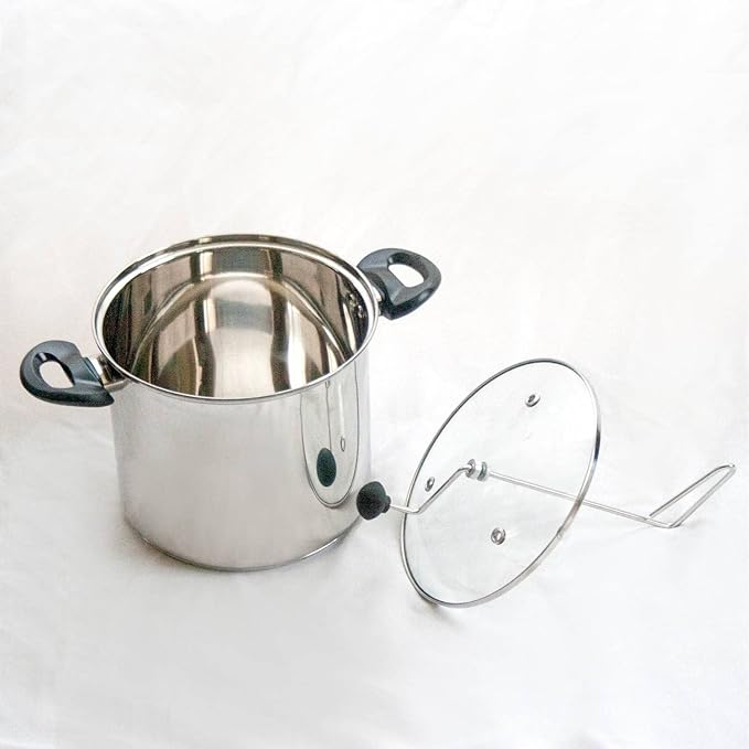 Lehman's Manual Stovetop Popcorn Popper, Stainless Steel Popcorn Maker with Stirring Rod, No Measuring Needed, Doubles as Cooking Pot