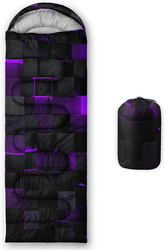 Sleeping Bags for Adults and Kids Backpacking Camping Sleeping Bags for Girls and Boys Lightweight Waterproof Cold/Warm Sleeping Bag for All Season