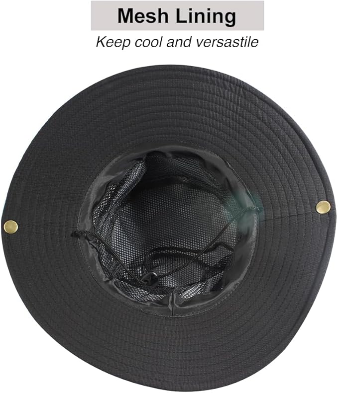 CAMOLAND Sun Hat with Removable Mesh Head Net Safari Hat Outdoor UV Protection