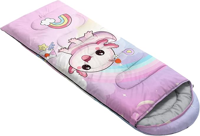 QOOMO Camping Sleeping Bags,3 Season Warm & Cool Weather,Lightweight,Waterproof Sleeping Bags for Adults & Kids,Traveling,and Outdoors,Camping Gear Equipment