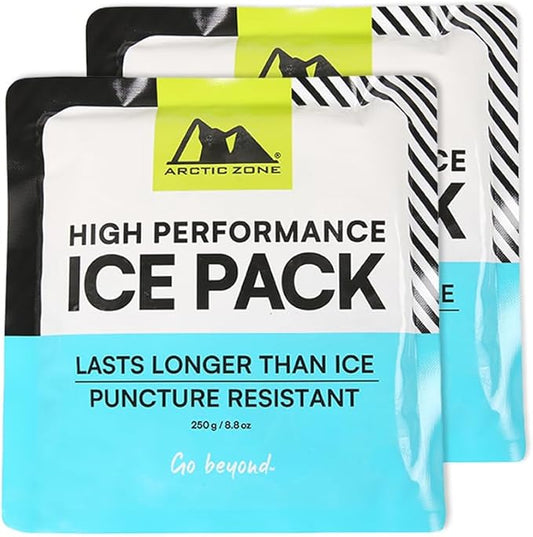 Titan Deep Freeze High Performance Ice Pack - (2 Pack) 250g - Long-Lasting, Puncture Resistant Cold Pack