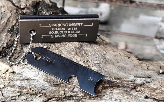 Magnesium Flint Fire Starter, Survival Fire Blocks with Striker for Camping/Hiking/Emergency